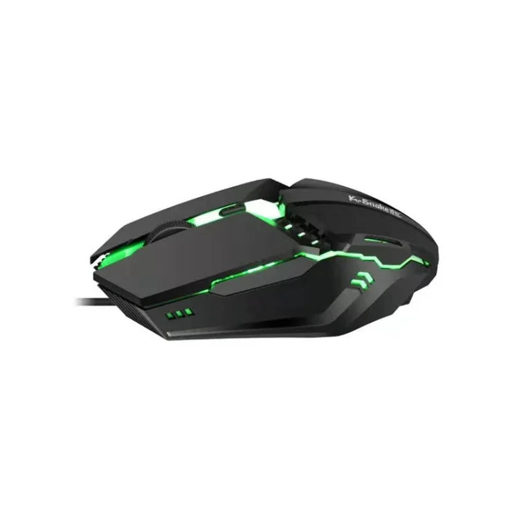 2 ชิ้น เมาส์เกมมีสาย K-Snake M11 4 ปุ่ม 1600DPI พร้อมไฟส่องสว่าง สำหรับโน้ตบุ๊กและเดสก์ท็อป ความยาวสาย: 1.5 เมตร