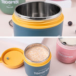 Portable Thermal Insulation Sealed Soup Cup With Lid Breakfast Lunch Box For Office Workers, Pink, Blue, Green