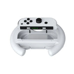 DOBE พวงมาลัยมือจับซ้ายและขวาสำหรับ Switch OLED / Switch, สเปค：, สีขาว (2 ชิ้น/แพ็ค), สีดำ (2 ชิ้น/แพ็ค), สีแดง + น้ำเงิน (2 ชิ้น/แพ็ค)