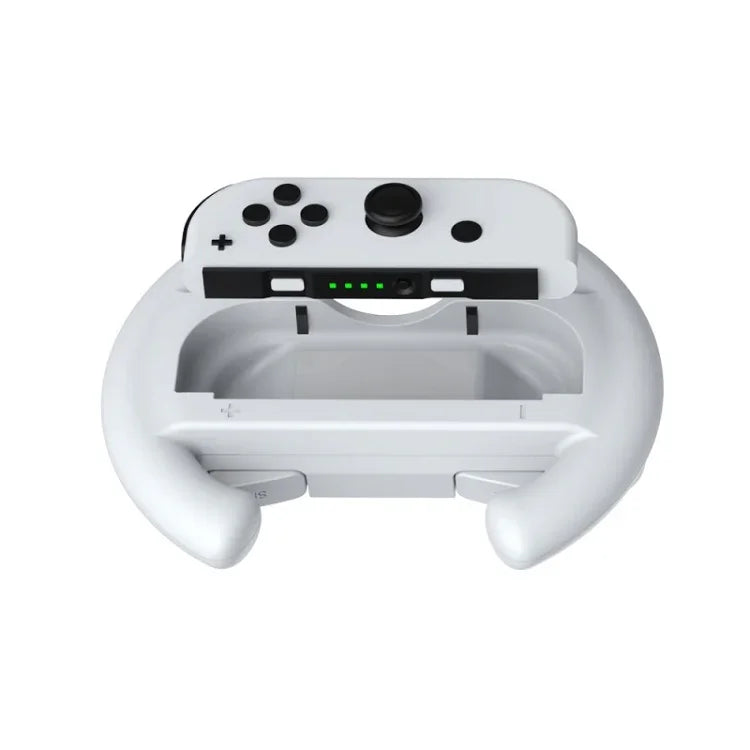 DOBE พวงมาลัยมือจับซ้ายและขวาสำหรับ Switch OLED / Switch, สเปค：, สีขาว (2 ชิ้น/แพ็ค), สีดำ (2 ชิ้น/แพ็ค), สีแดง + น้ำเงิน (2 ชิ้น/แพ็ค)