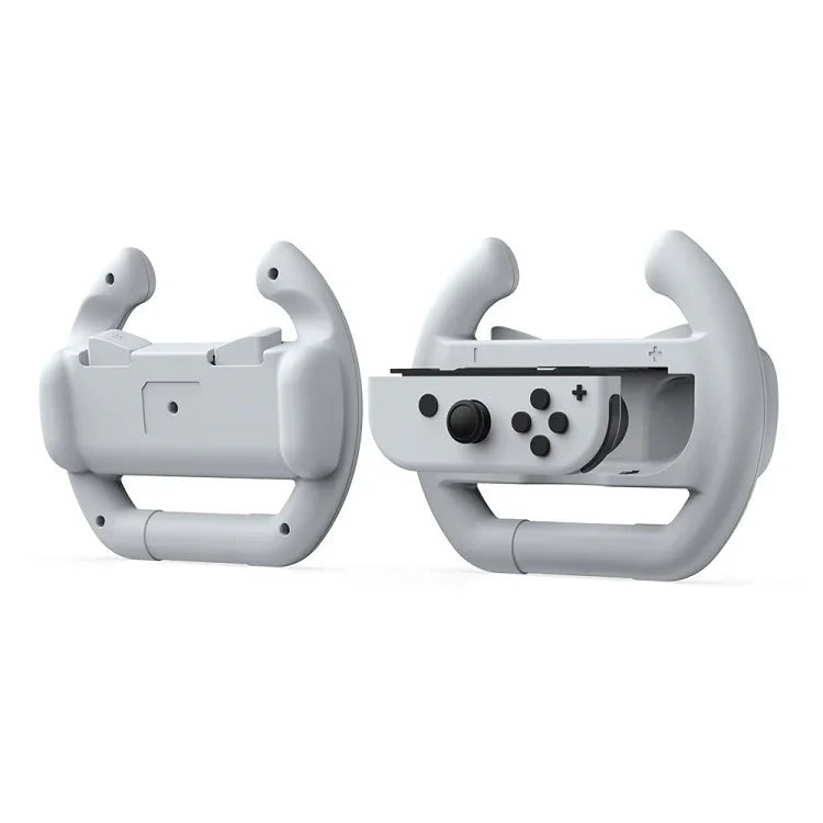 DOBE พวงมาลัยมือจับซ้ายและขวาสำหรับ Switch OLED / Switch, สเปค：, สีขาว (2 ชิ้น/แพ็ค), สีดำ (2 ชิ้น/แพ็ค), สีแดง + น้ำเงิน (2 ชิ้น/แพ็ค)
