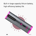 เครื่องม้วนผมไร้สายชาร์จ USB แบบพกพา เครื่องม้วนผมอัตโนมัติสำหรับคนขี้เกียจ สีเทาสิทธิบัตร สีทองสิทธิบัตร สีเขียวสิทธิบัตร สีชมพูสิทธิบัตร สีขาวสิทธิบัตร