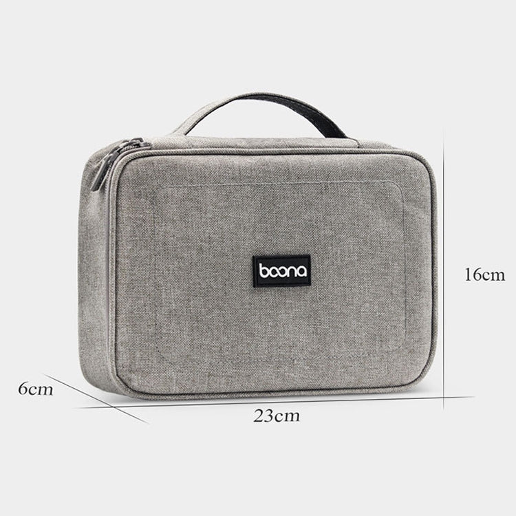 กระเป๋าเก็บอุปกรณ์ดิจิทัลอเนกประสงค์ Baona BN-B005 สำหรับฮาร์ดดิสก์, ยูดิสก์, หูฟัง สีเทา, สีดำ