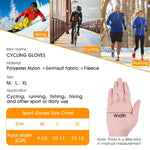 ถุงมือสกีผ้าฟลีซอุ่นสำหรับฤดูหนาว WEST BIKING YP0211220 ถุงมือขี่จักรยานซิลิโคนกันลื่น, M, L, XL