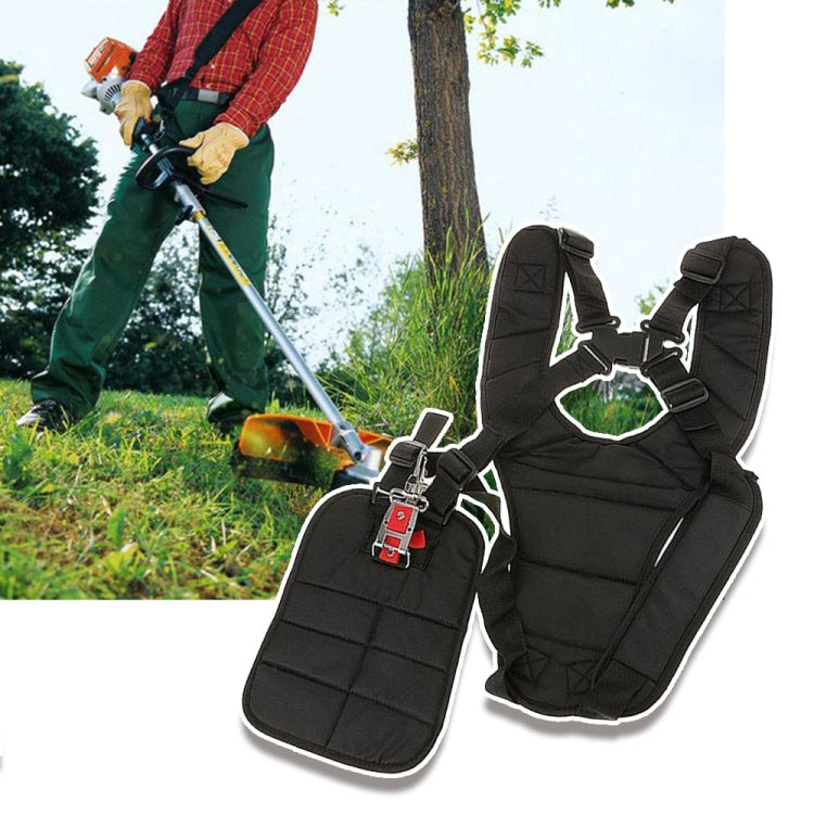 สายสะพายคู่อเนกประสงค์สำหรับเครื่องตัดหญ้า สายรัดเครื่องมือป่าไม้ สายแขวนข้างเครื่องตัดหญ้า