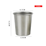แก้วเบียร์สแตนเลส 304 ป้องกันตกสำหรับเด็ก ความจุ: 50ml, 50ml