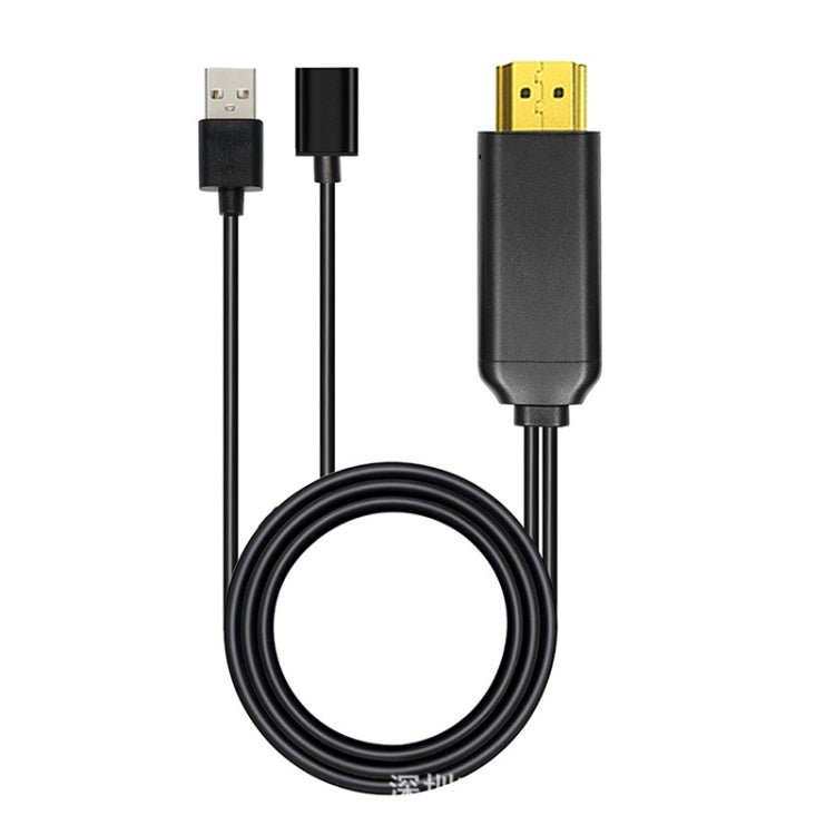 สายแปลง L3B Type-C USB เป็น HDMI พร้อมโอนถ่ายเสียงสามในหนึ่งเดียว สำหรับเชื่อมต่อหน้าจอทีวี HD รุ่น L3B