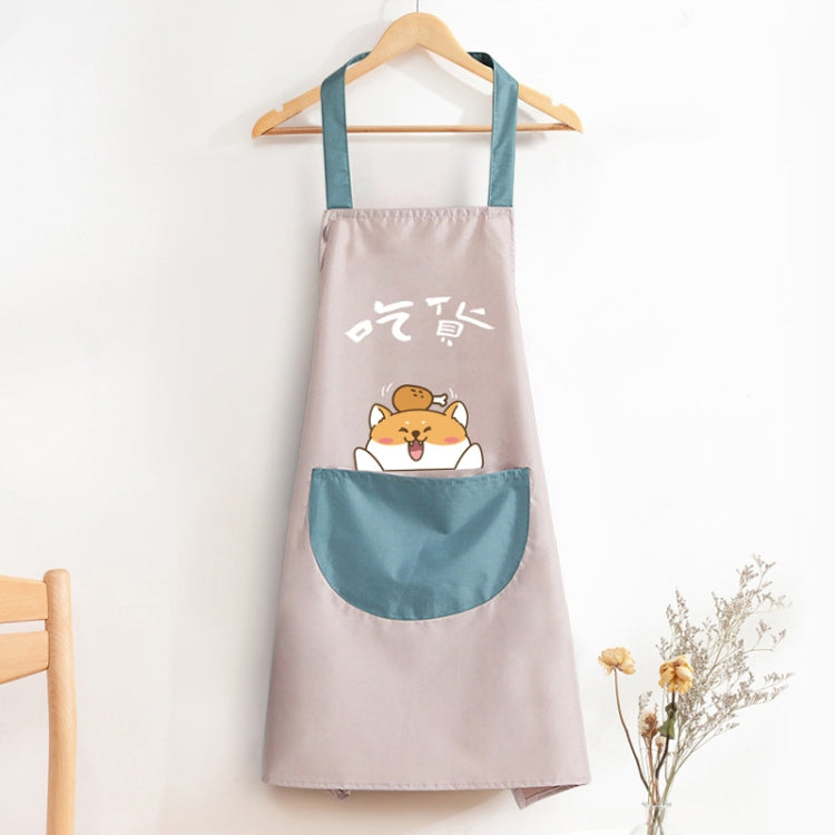 ผ้ากันเปื้อนกันน้ำและน้ำมันสำหรับครัวเรือน น่ารักสำหรับทำอาหาร สี: Foodie ชมพูอ่อน (ธรรมดา), Foodie ชมพูอ่อน (ธรรมดา)