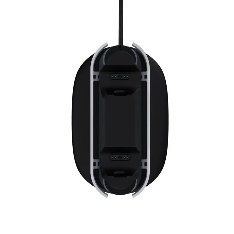 SPARKFOX W20P508 ที่ชาร์จคู่พร้อมที่จับชาร์จไร้สายแบบ Contacts สำหรับ PS5, สไตล์:, ที่ชาร์จ+สายข้อมูล+ปลั๊กชาร์จ, ที่ชาร์จ+สายข้อมูล