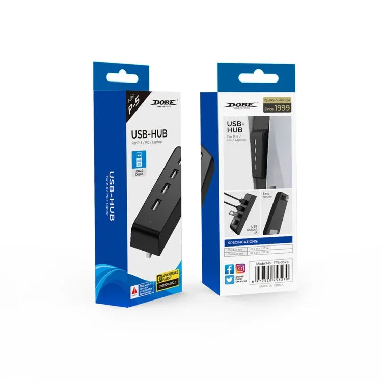 DOBE TP5-0576 USB HUB ตัวแปลงขยายการส่งข้อมูลความเร็วสูงสำหรับ PS5, TP5-0576