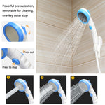 LLT-ES01 Electric Pet Shower Outdoor Camping Bath Device, Style:, Standard (Orange White), Standard (Sky Blue), Standard (Pink), High Match (Orange White), High Match (Sky Blue), High Match (Pink)