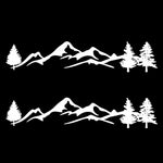 2 PCS D-791 Mountain Forest Car Sticker SUV Off-Road Vehicle Body Sticker Rear Windshield Car Sticker