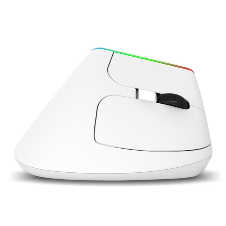 เมาส์ไร้สาย Bluetooth แนวตั้ง DELUX M618C 6 ปุ่ม 1600 DPI โหมดคู่ พร้อมไฟ RGB, รุ่น M618C (สีขาว), M618C (สีดำ)