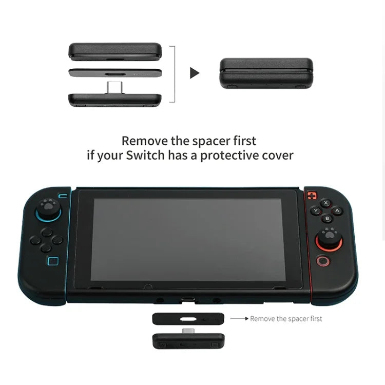 อะแดปเตอร์เสียงไร้สายบลูทูธ Gulikit สำหรับ Nintendo Switch, รุ่น:, NS07 สีแดง, NS07 สีน้ำเงิน, NS07 สีดำ, NS07 PRO สีดำ, NS07 PRO สีน้ำแข็งฟ้า