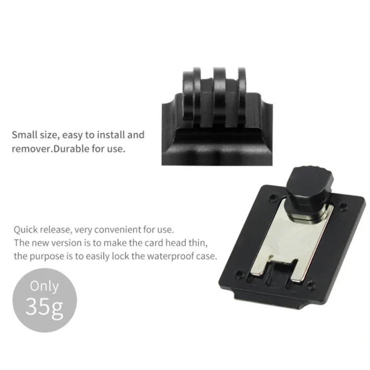 ข้อต่อยึดฐานหมวกกันน็อคสำหรับล่าสัตว์ CS NVG สำหรับ GoPro HERO9 Black / HERO8 Black /7 /6 /5 /5 Session /4 Session /4 /3+ /3 /2 /1, DJI Osmo Action, Xiaoyi และกล้องแอคชั่นอื่นๆ, รุ่นอัปเกรด, รุ่นคลาสสิก
