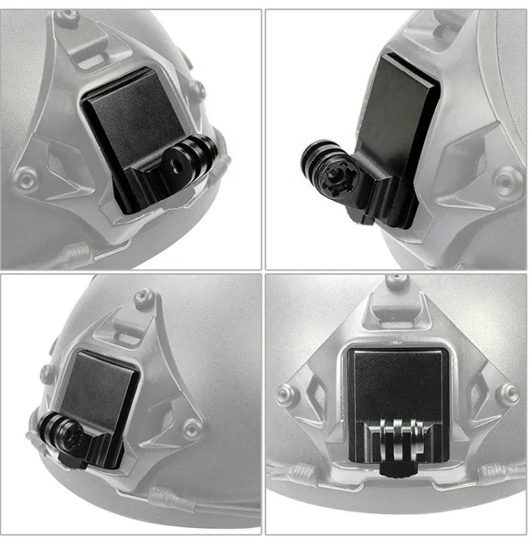 ข้อต่อยึดฐานหมวกกันน็อคสำหรับล่าสัตว์ CS NVG สำหรับ GoPro HERO9 Black / HERO8 Black /7 /6 /5 /5 Session /4 Session /4 /3+ /3 /2 /1, DJI Osmo Action, Xiaoyi และกล้องแอคชั่นอื่นๆ, รุ่นอัปเกรด, รุ่นคลาสสิก