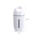เครื่องฟอกอากาศในรถและบ้านแบบเสียบ USB พร้อมไฟสีสันและเครื่องเพิ่มความชื้น สีชมพู, น้ำเงิน, เขียว