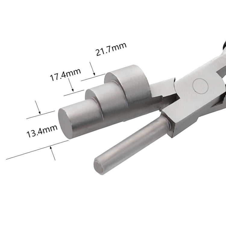 คีมปากแบน ปลายกลม 3-in-1 ขนาด 6 นิ้ว คีมเครื่องประดับ DIY ขนาดเล็ก คีมพันมือ 3 ช่วง