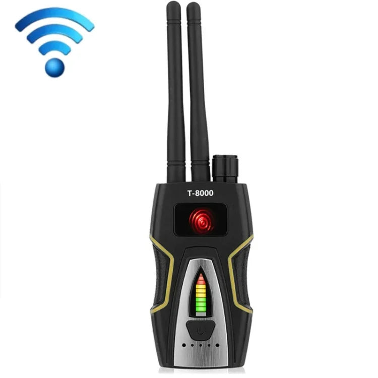 T8000 เครื่องตรวจจับสัญญาณไร้สาย ป้องกัน GPS หาตำแหน่ง กล้อง ป้องกันการถ่ายภาพลับ ป้องกันการติดตาม เครื่องมือการตรวจจับ
