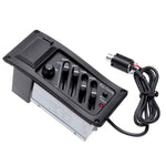 EQ-7545R อีควอไลเซอร์กีตาร์สี่แบนด์ EQ ปรับแต่งไม้กีตาร์พร้อมปิ๊กอัพ อุปกรณ์เครื่องดนตรี, EQ-7545R
