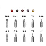 ชุดไขควงบล็อกข้อศอก 180 องศา 6.35mm พร้อมบิตไขควง 10 ชิ้น รุ่น LT001