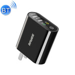 อะแดปเตอร์รับส่งเสียงบลูทูธ RAYEE K8 Bluetooth 5.0 2-in-1 รองรับชาร์จเร็ว 2.1A U Disk, ปลั๊ก US, K8