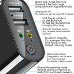 อะแดปเตอร์รับส่งเสียงบลูทูธ RAYEE K8 Bluetooth 5.0 2-in-1 รองรับชาร์จเร็ว 2.1A U Disk, ปลั๊ก US, K8