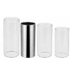 ชุด 4-in-1 ประกอบด้วย แถบเลื่อน Plexiglass + แถบเลื่อนสแตนเลส + ปิ๊กนิ้วกีตาร์เซลลูลอยด์ + กล่องพลาสติก, แถบเลื่อน Plexiglass