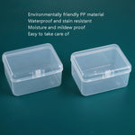 20 PCS Rectangular Plastic Box Transparent Stationery Storage Box PP Tool Parts Accessories Box, 20 PCS (Rectangular)