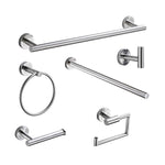 304 Stainless Steel With Grooved Bathroom Pendant Bathroom Shelf,Style:, Wire Drawing Single Rod 40cm, Wire Drawing  Towel Ring, Wire Drawing Hook, Paper Towel Holder A, Paper Towel Holder  B, Vertical Single Rod, Black Cloth Hook                      ...