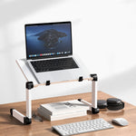 Oatsbasf Folding Computer Desk Laptop Stand Foldable Lifting Heightening Storage Portable Rack,Style:, L01 White, L01 Black, L01 Red, L02 White, L02  Black, L02 Red
