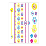 สติ๊กเกอร์รอยสักแขนลายดอกไม้เรืองแสง 10 ชิ้น กันน้ำ, DKCS010, DKCS017, DKCS019, DKCS022, DKCS025, DKCS028, DKCS032, DKCS033, DKCS034, DKCS036, DKCS037, DKCS042