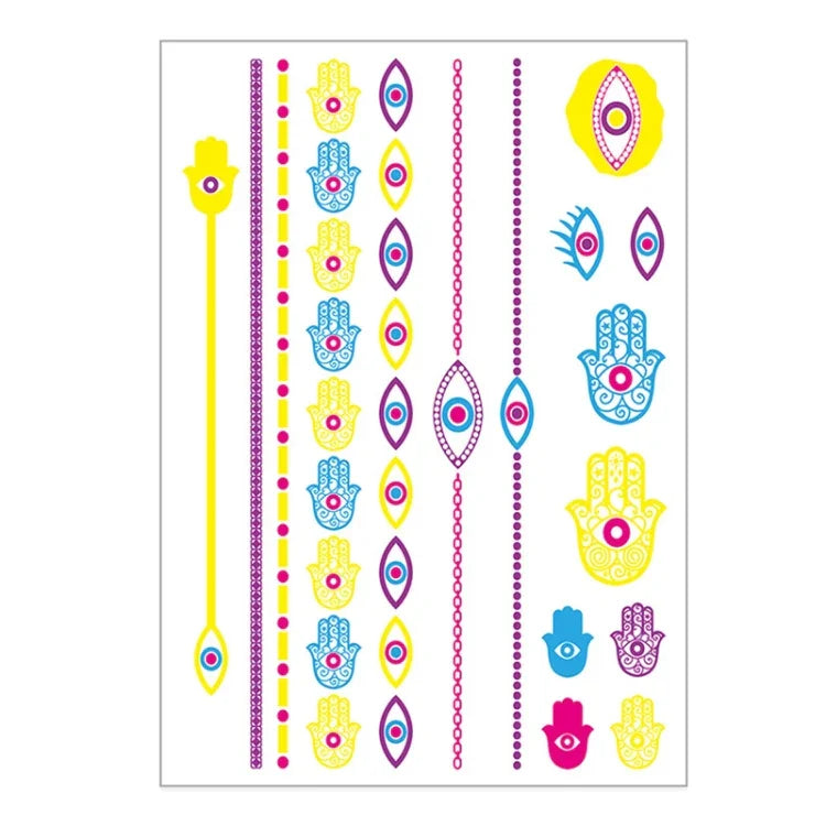 สติ๊กเกอร์รอยสักแขนลายดอกไม้เรืองแสง 10 ชิ้น กันน้ำ, DKCS010, DKCS017, DKCS019, DKCS022, DKCS025, DKCS028, DKCS032, DKCS033, DKCS034, DKCS036, DKCS037, DKCS042