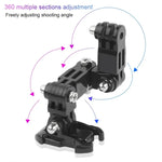 ชุดยึดแขนหลายข้อแบบติดกาวสำหรับหมวกกันน็อคจักรยาน 2 ชุด สำหรับ DJI Osmo Action, GoPro HERO9 Black / HERO8 Black /7 /6 /5 /5 Session /4 Session /4 /3+ /3 /2 /1, Xiaoyi และกล้องแอคชั่นอื่นๆ, ชุดหมวกกันน็อคจักรยานสไตล์ 3, ชุดหมวกกันน็อคจักรยานสไตล์ 4