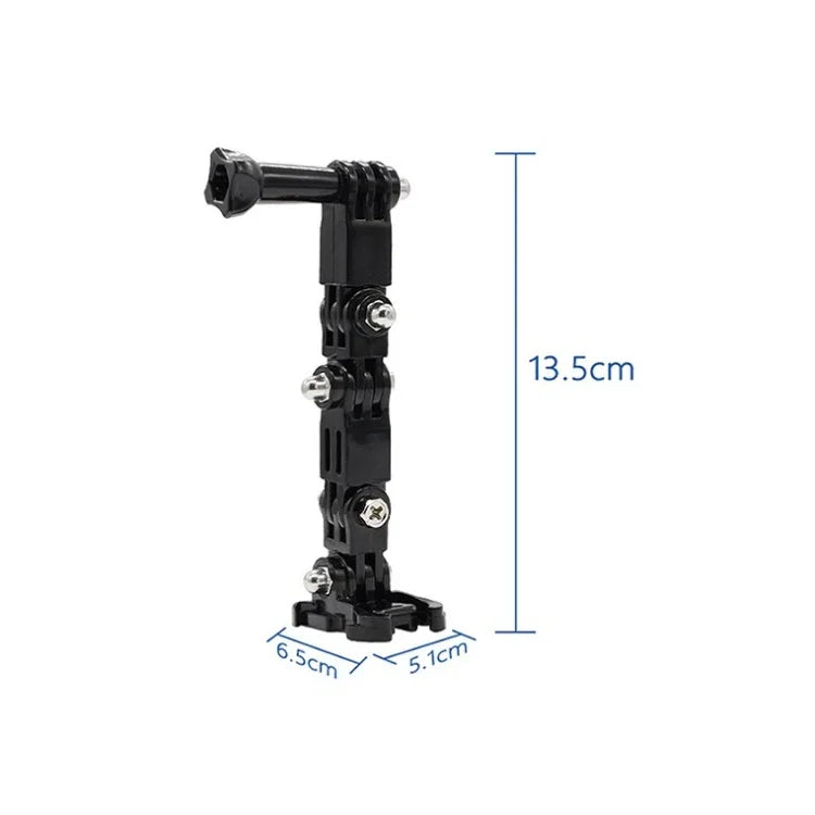 ชุดยึดแขนหลายข้อแบบติดกาวสำหรับหมวกกันน็อคจักรยาน 2 ชุด สำหรับ DJI Osmo Action, GoPro HERO9 Black / HERO8 Black /7 /6 /5 /5 Session /4 Session /4 /3+ /3 /2 /1, Xiaoyi และกล้องแอคชั่นอื่นๆ, ชุดหมวกกันน็อคจักรยานสไตล์ 3, ชุดหมวกกันน็อคจักรยานสไตล์ 4