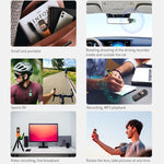 D2 กล้องวิดีโอดิจิทัลมัลติฟังก์ชัน HD 1080P กล้องกีฬา DV กล้องบันทึกภาพสดสำหรับคอมพิวเตอร์ สีแดง, เขียว, ดำ, ส้ม