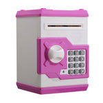 Password Safe Deposit Box Children Automatic Savings ATM Machine Toy, Black Red, White Blue, White Pink, Panda, Reddish Black, Green, Red&Black