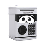 Password Safe Deposit Box Children Automatic Savings ATM Machine Toy, Black Red, White Blue, White Pink, Panda, Reddish Black, Green, Red&Black
