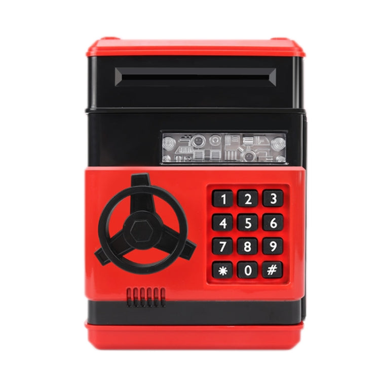 Password Safe Deposit Box Children Automatic Savings ATM Machine Toy, Black Red, White Blue, White Pink, Panda, Reddish Black, Green, Red&Black
