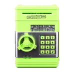 Password Safe Deposit Box Children Automatic Savings ATM Machine Toy, Black Red, White Blue, White Pink, Panda, Reddish Black, Green, Red&Black