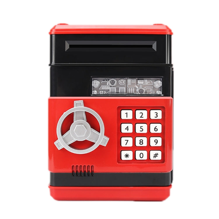 Password Safe Deposit Box Children Automatic Savings ATM Machine Toy, Black Red, White Blue, White Pink, Panda, Reddish Black, Green, Red&Black