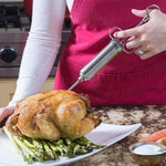 Stainless Steel Seasoning Turkey Syringe Kitchen Seasoning Syringe, 8 in 1, 9 in 1, 10 in 1