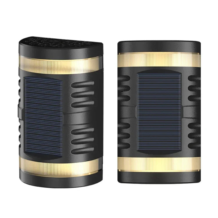ไฟผนังอัตโนมัติพลังงานแสงอาทิตย์ HP-2106 80LM 2 LED สำหรับกลางแจ้ง เซนเซอร์แสง, แสงขาว, แสงอุ่น, แสงสีสัน