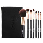 ชุดแปรงแต่งหน้า ZOREYA ZS744 7-in-1 เครื่องมือความงาม พร้อมกระเป๋า สีชมพู + กระเป๋า, สีดำ + กระเป๋า, สีชมพู + กล่องเหล็ก, สีดำ + กล่องเหล็ก
