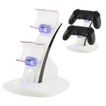 แท่นชาร์จและที่จับคอนโทรลเลอร์ LED Micro Dual IPPLAY พร้อมพอร์ต Micro USB ชาร์จเร็ว สำหรับคอนโทรลเลอร์ PS4, สำหรับคอนโทรลเลอร์ Xbox One