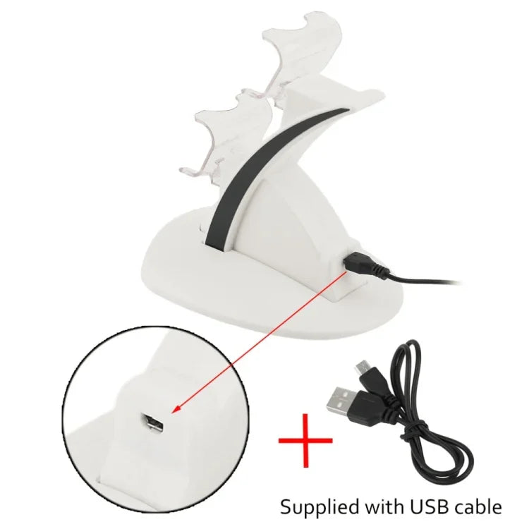 แท่นชาร์จและที่จับคอนโทรลเลอร์ LED Micro Dual IPPLAY พร้อมพอร์ต Micro USB ชาร์จเร็ว สำหรับคอนโทรลเลอร์ PS4, สำหรับคอนโทรลเลอร์ Xbox One