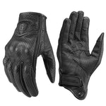 ถุงมือหนังขี่มอเตอร์ไซค์ GHOST RACING GR-ST06 ถุงมือสัมผัสหน้าจอ ระบายอากาศ ป้องกันการตก, M, L, XL