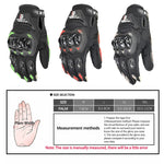 ถุงมือขี่มอเตอร์ไซค์ GHOST RACING GR-ST04 ถุงมือเต็มนิ้วกันตก สัมผัสหน้าจอ, L, XXL, M, XL