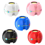ลำโพงบลูทูธไร้สายรูปทรงไจโรพร้อมไฟ RGB, สีขาว, สีชมพู, สีน้ำเงิน, สีดำ, สีแดง