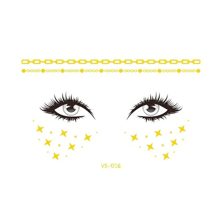 สติ๊กเกอร์รอยสักหน้ากากกันน้ำ 20 ชิ้น สำหรับงานปาร์ตี้, VS-011, VS-012, VS-013, VS-014, VS-015, VS-016, VS-017, VS-018, VS-019, VS-022, VS-023, VS-024, VS-025, VS-027, VS-028, VS-029, VS-030, VS-031, VS-032, VS-033